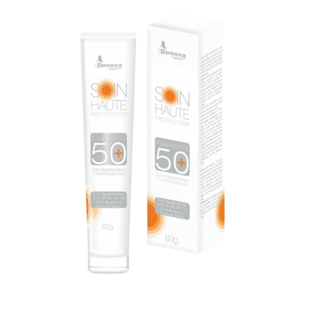 Soin Haute Protection / Fotoprotector 50+ con Oligoelementos y Antioxidantes - Natural